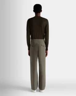 Hose Aus Baumwolle In Military Green Aus Der Adrien Brody Travel-Kollektion