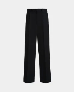 Hose Aus Einer Wollmischung In Navy Blue