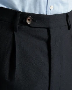 Hose Aus Einer Wollmischung In Navy Blue