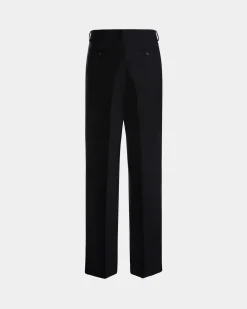 Hose Aus Einer Wollmischung In Navy Blue