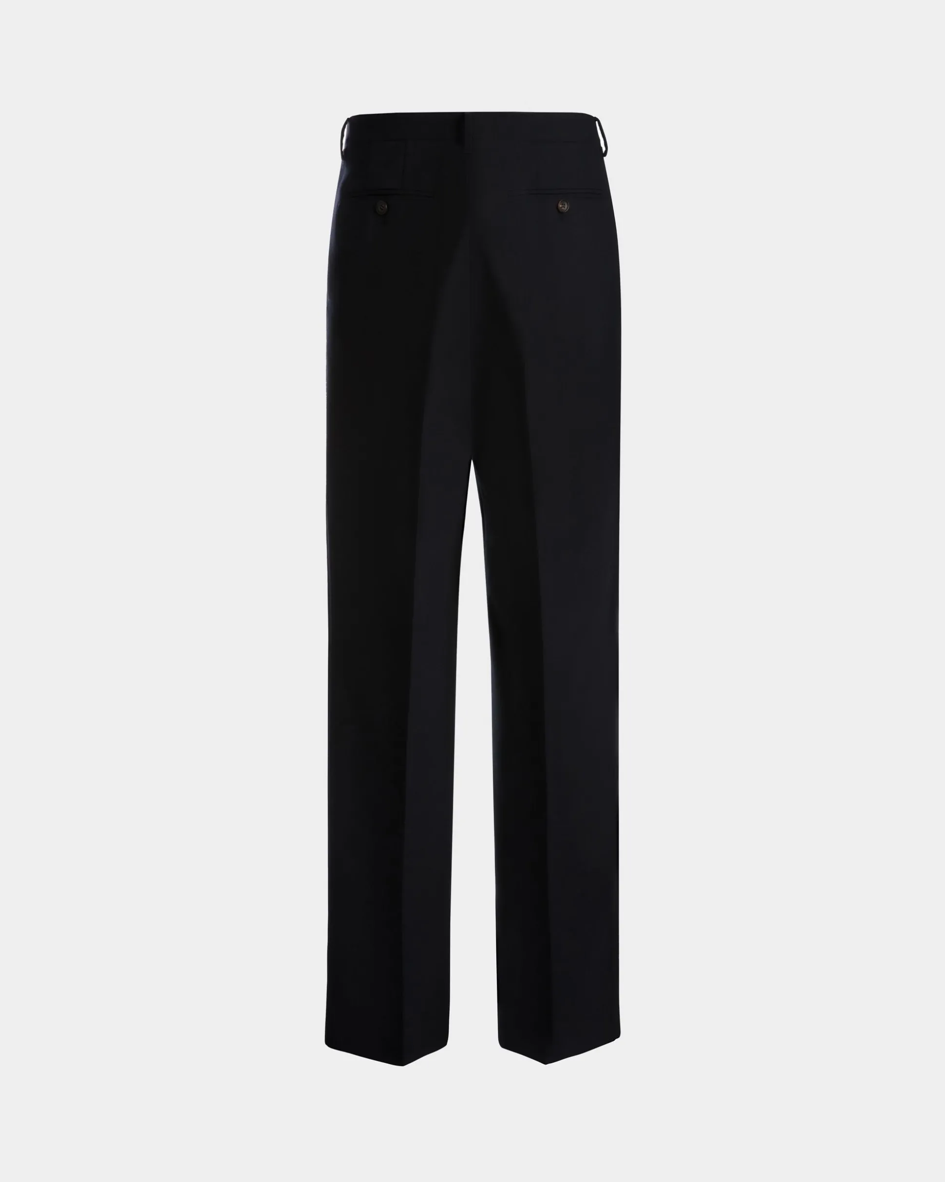Hose Aus Einer Wollmischung In Navy Blue