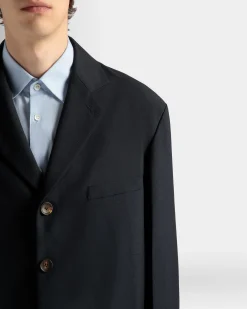 Jacke Aus Einer Wollmischung In Navy Blue