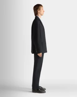 Jacke Aus Einer Wollmischung In Navy Blue