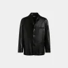 Jacke Aus Leder In Schwarz