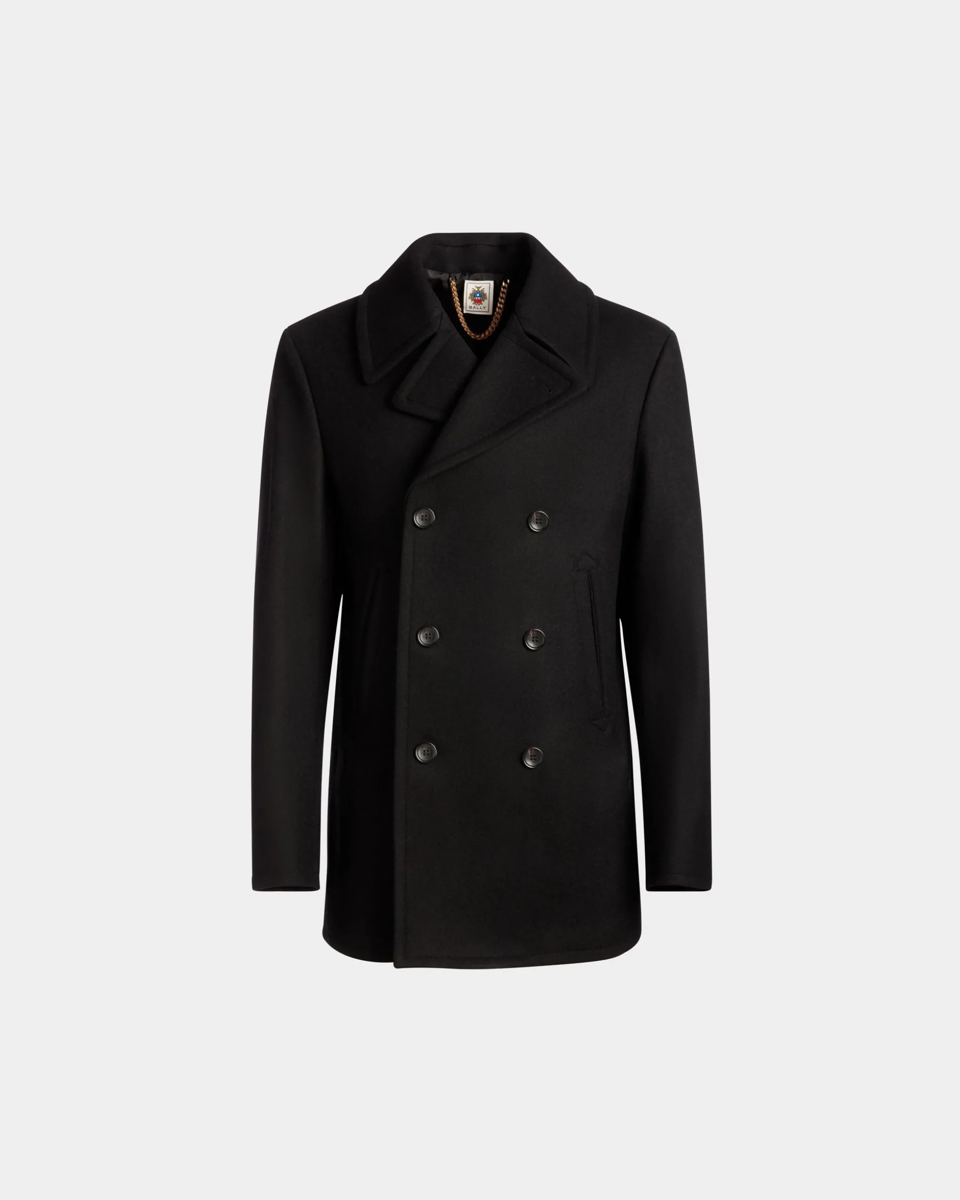 Kabanjacke Aus Einer Wollmischung In Schwarz Aus Der Adrien Brody Travel-Kollektion
