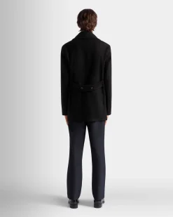 Kabanjacke Aus Einer Wollmischung In Schwarz Aus Der Adrien Brody Travel-Kollektion