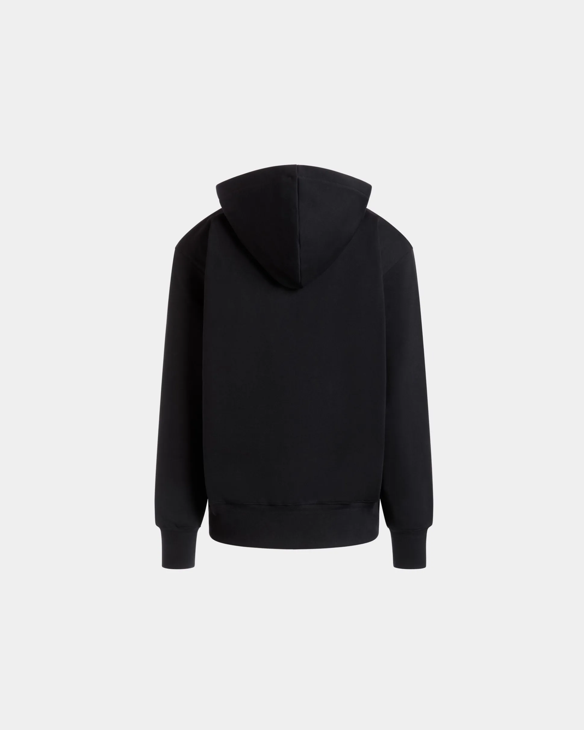 Kapuzenpullover Aus Baumwolle In Schwarz Mit Bally Crest Logo