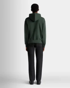 Kapuzenpullover Aus Baumwolle In Bottle Green Mit Bally Crest Logo