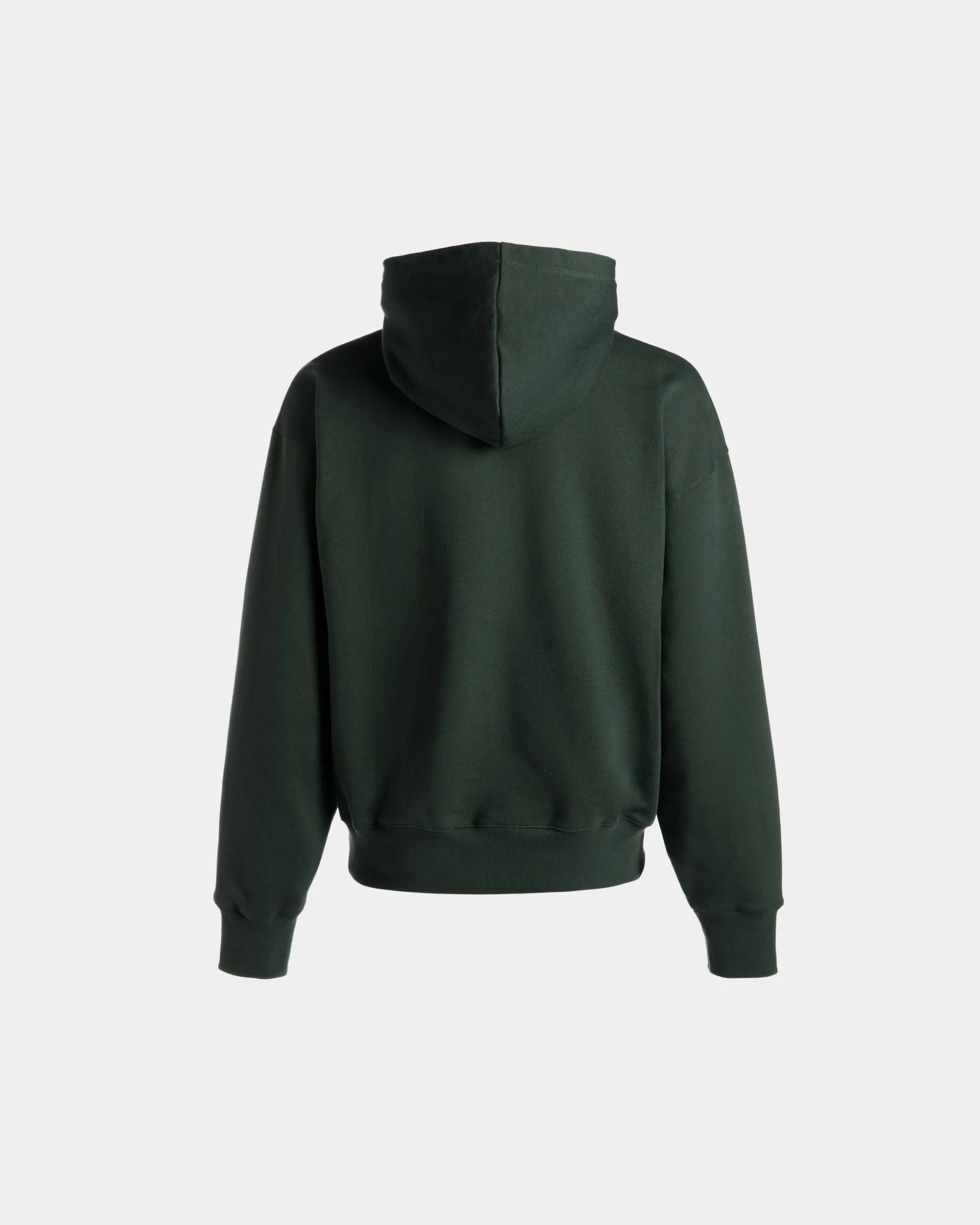 Kapuzenpullover Aus Baumwolle In Bottle Green Mit Bally Crest Logo