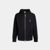 Kapuzenpullover Aus Kaschmirgemisch In Navy Blue Aus Der Adrien Brody Travel-Kollektion