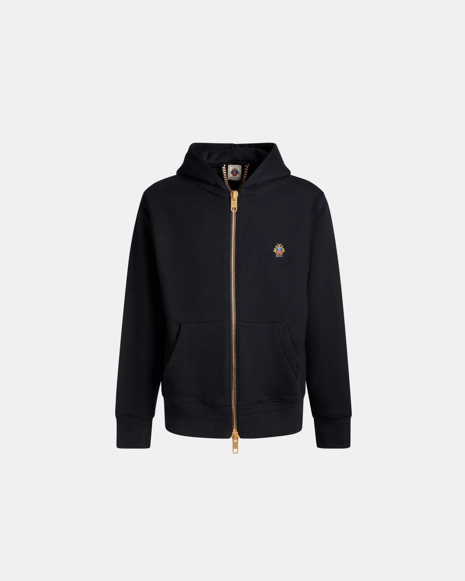 Kapuzenpullover Aus Kaschmirgemisch In Navy Blue Aus Der Adrien Brody Travel-Kollektion