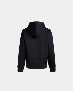 Kapuzenpullover Aus Kaschmirgemisch In Navy Blue Aus Der Adrien Brody Travel-Kollektion