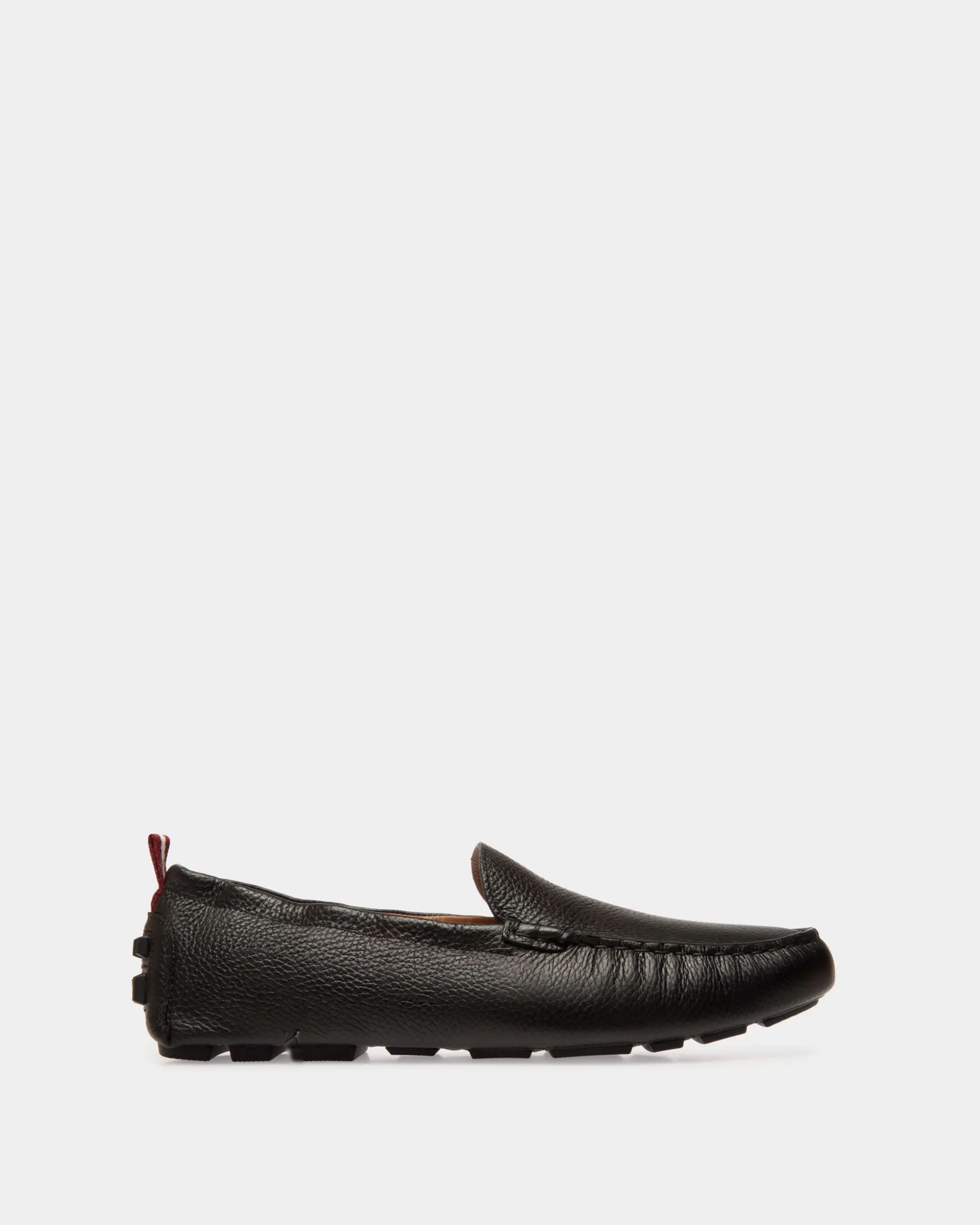 Kerbs Driver-Schuh Aus Genarbtem Leder In Schwarz