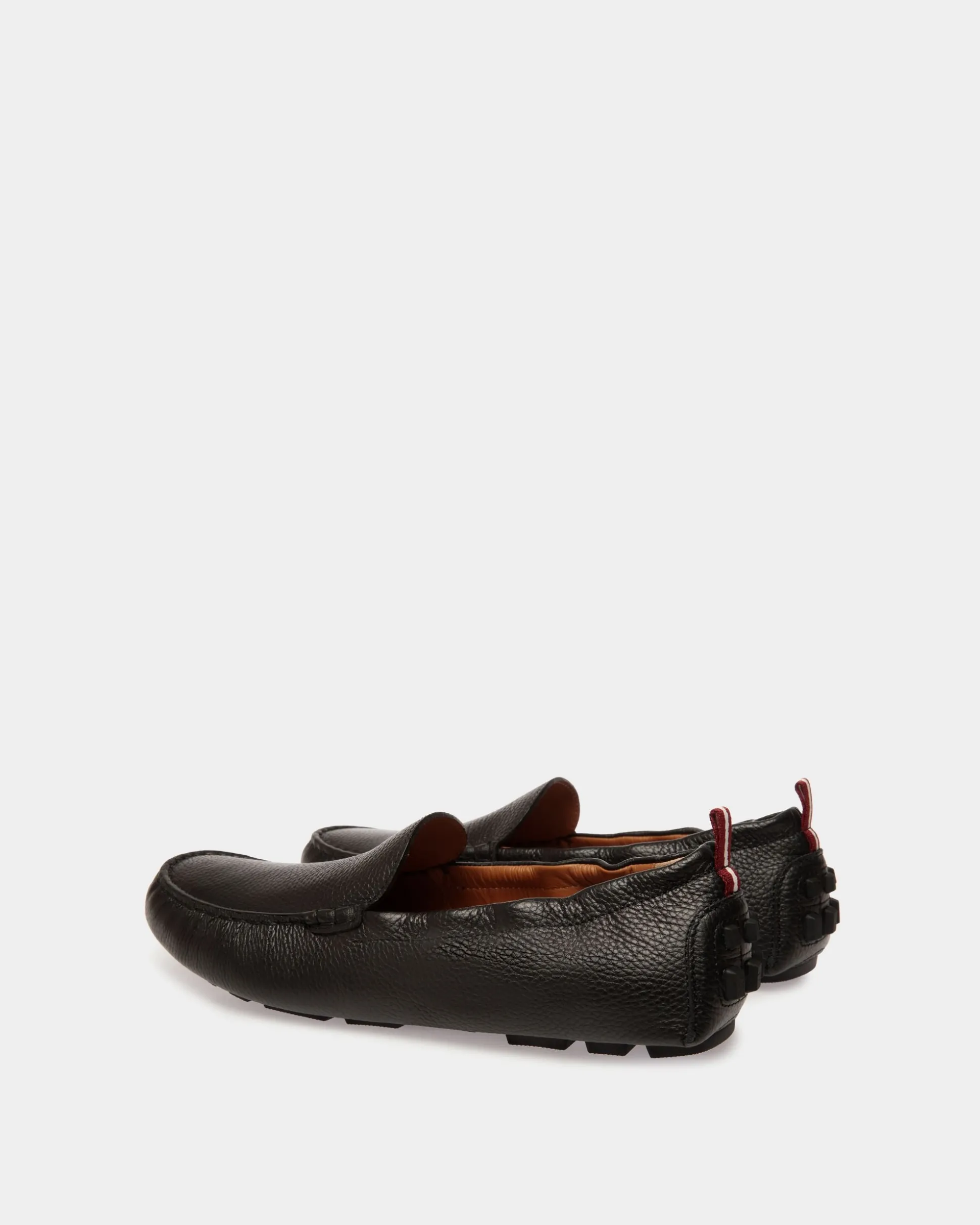 Kerbs Driver-Schuh Aus Genarbtem Leder In Schwarz