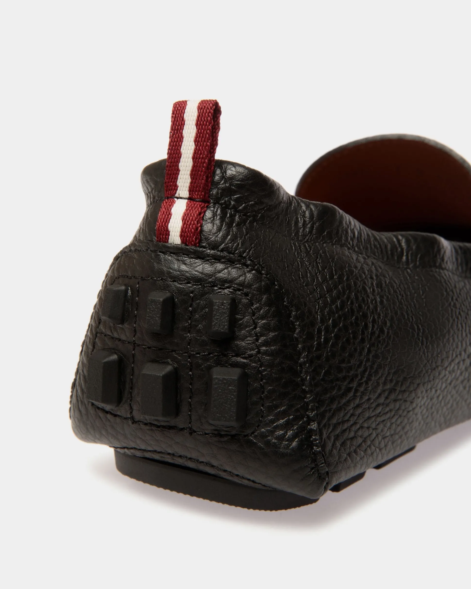 Kerbs Driver-Schuh Aus Genarbtem Leder In Schwarz
