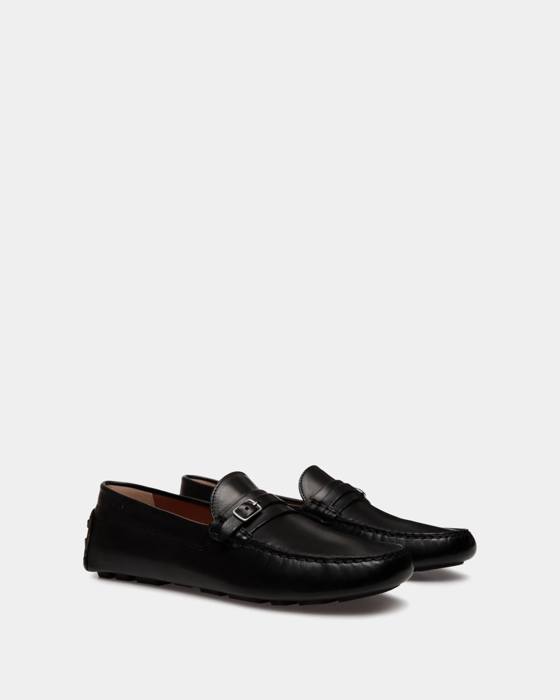 Kerbs Driver-Schuh Aus Leder In Schwarz