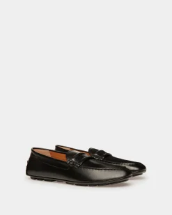 Kerbs Driver-Schuh Aus Leder In Schwarz