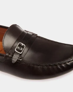 Kerbs Driver-Schuh Aus Leder In Ebenholz