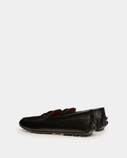 Kerbs Driver-Schuh Aus Leder In Schwarz