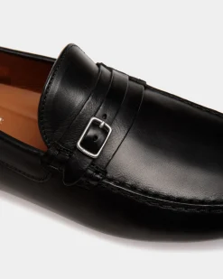 Kerbs Driver-Schuh Aus Leder In Schwarz