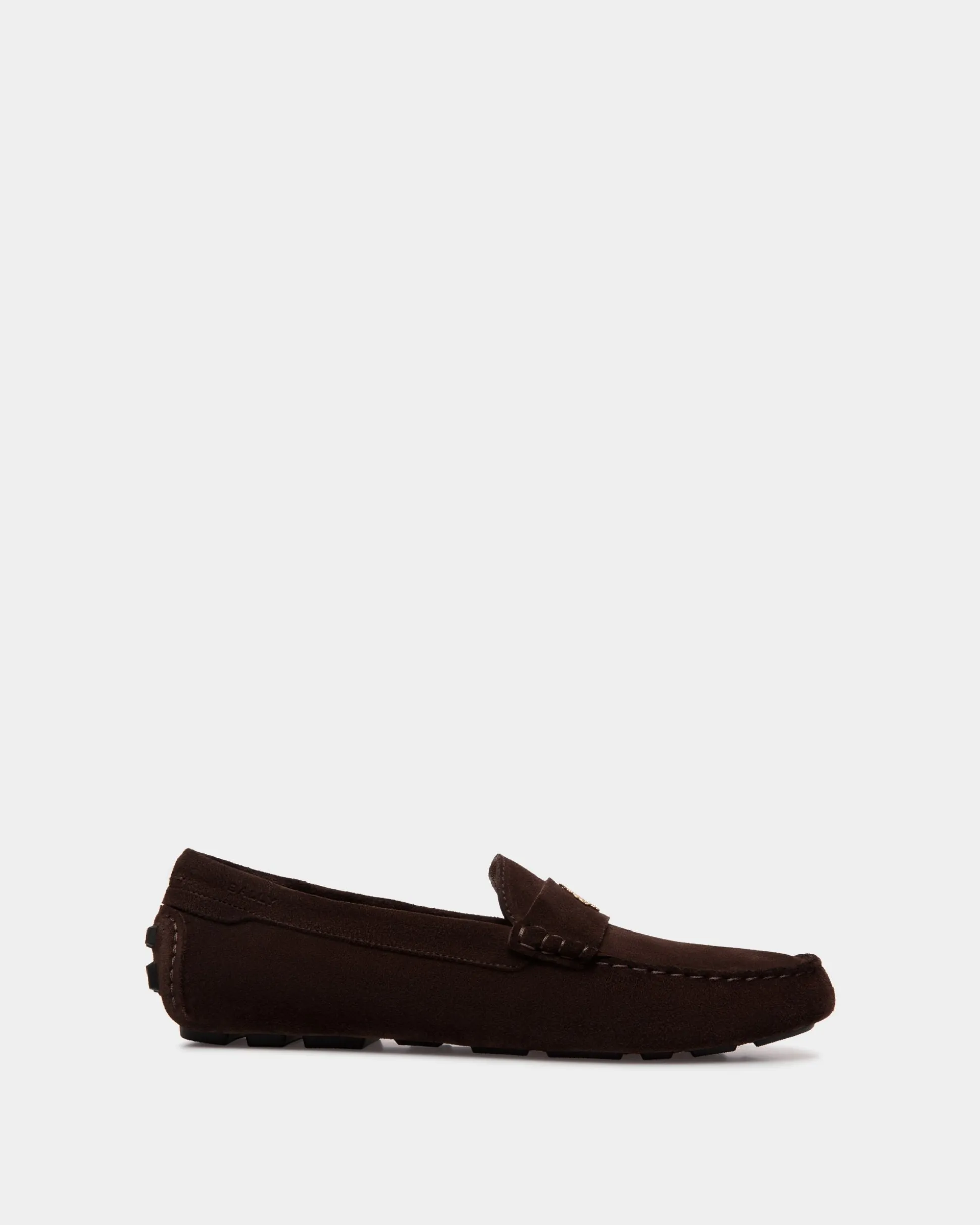 Kerbs Driver-Schuh Aus Veloursleder In Ebenholzschwarz