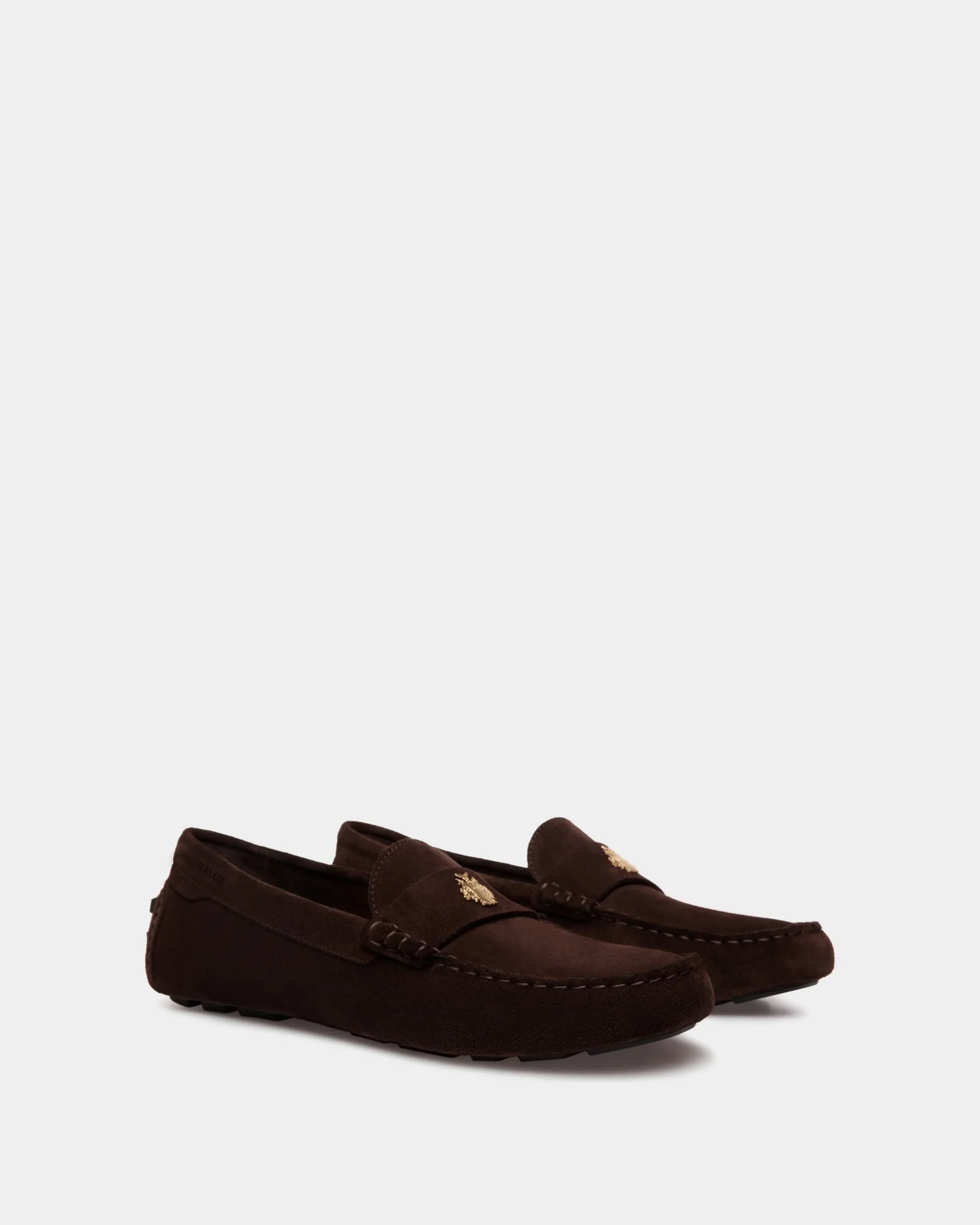 Kerbs Driver-Schuh Aus Veloursleder In Ebenholzschwarz