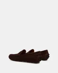 Kerbs Driver-Schuh Aus Veloursleder In Ebenholzschwarz