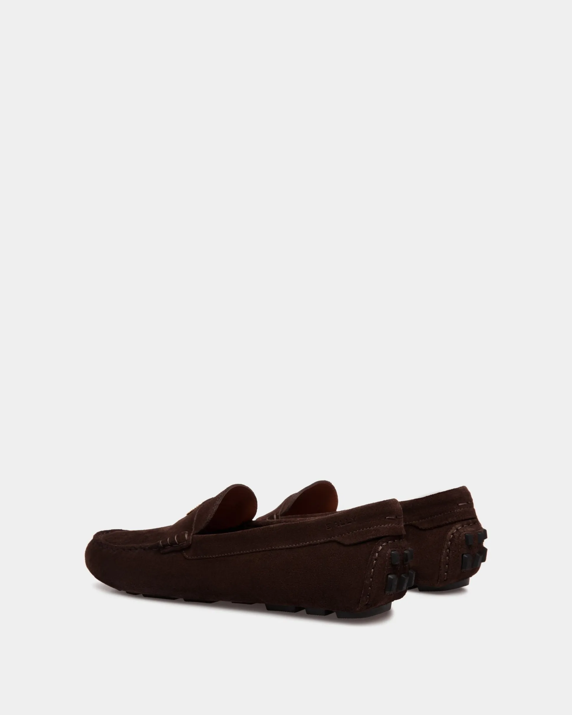 Kerbs Driver-Schuh Aus Veloursleder In Ebenholzschwarz