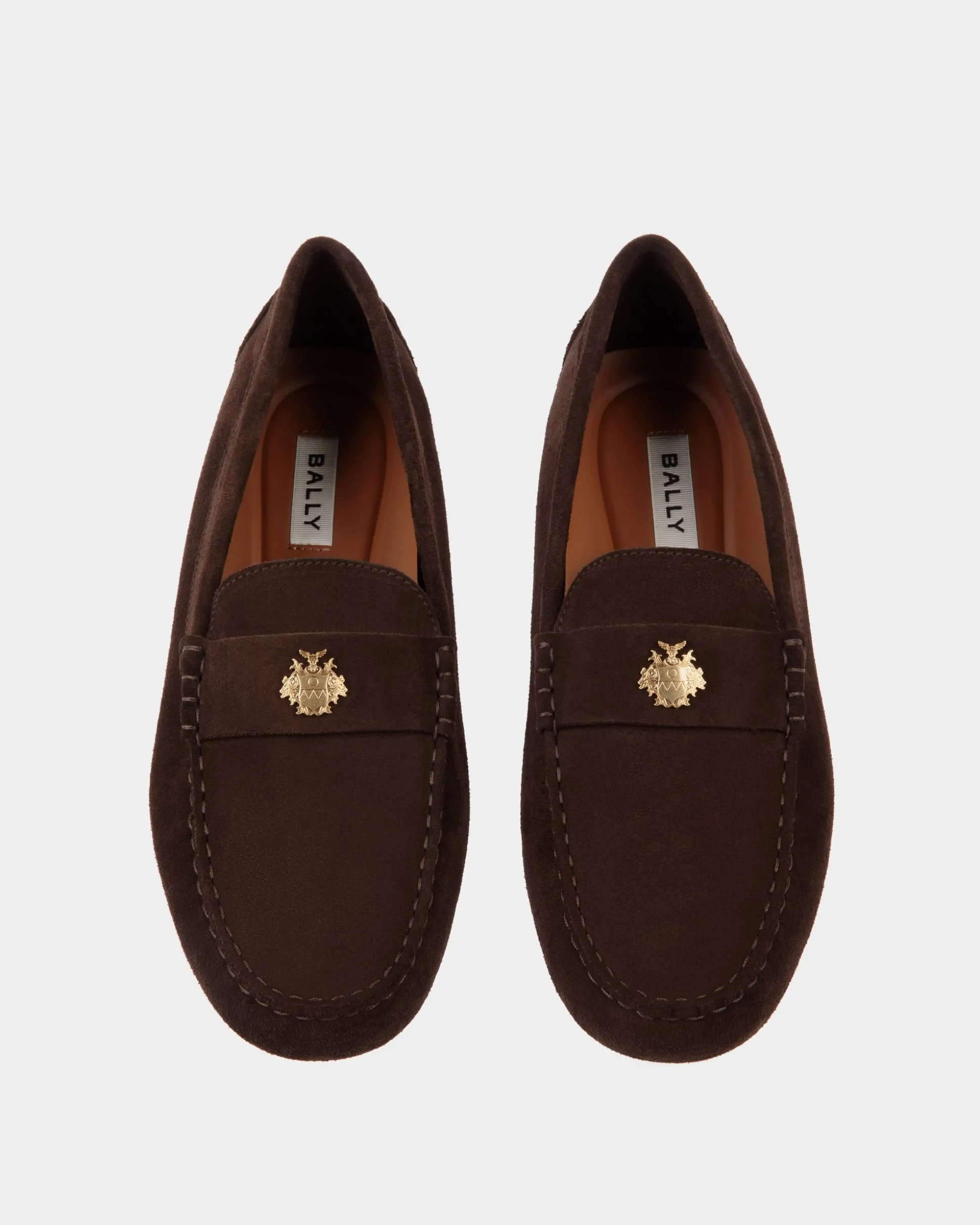 Kerbs Driver-Schuh Aus Veloursleder In Ebenholzschwarz