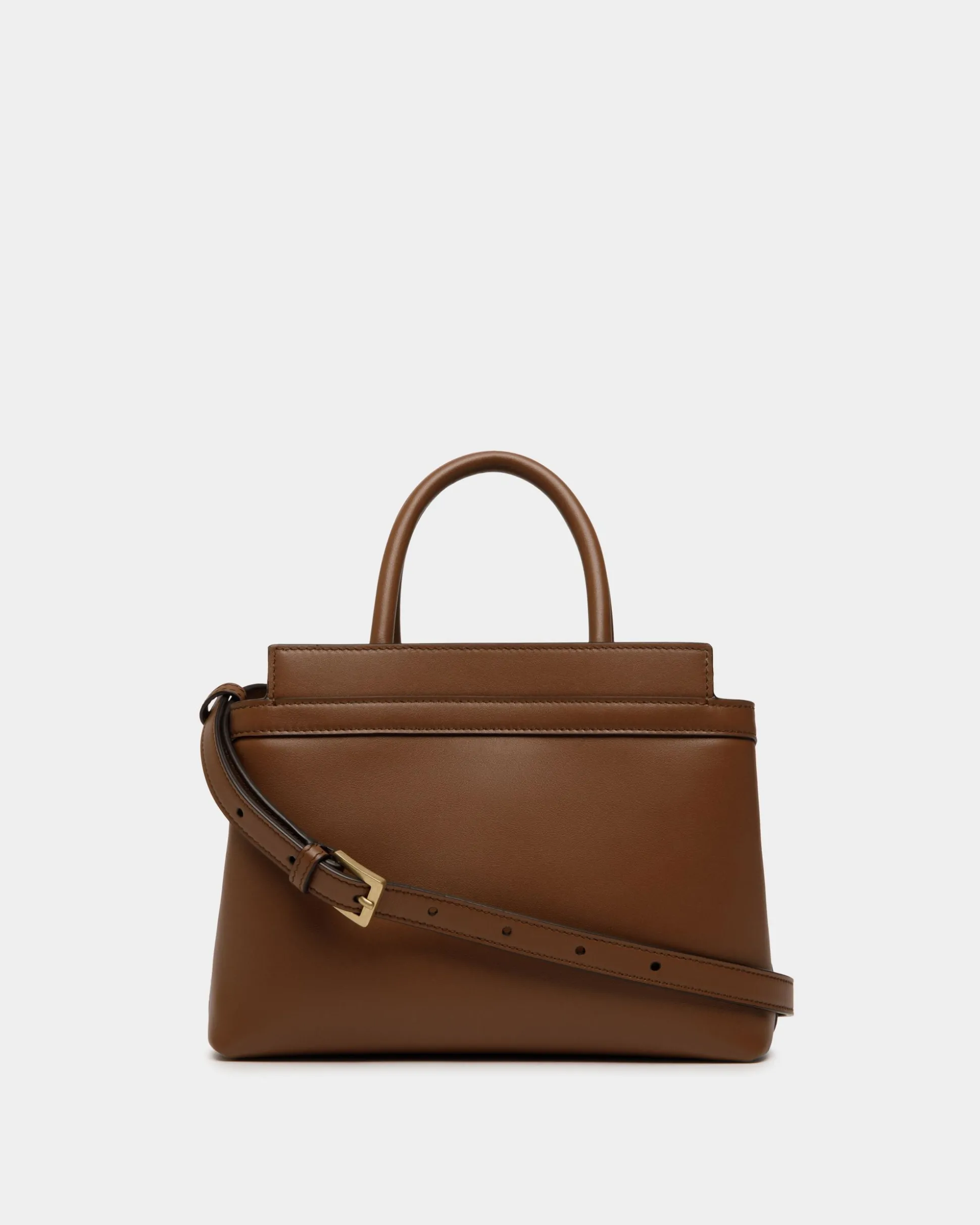 Kleine Deco Tragetasche Aus Leder In Braun
