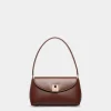 Kleine Henkeltasche Ollam Aus Braunem Leder