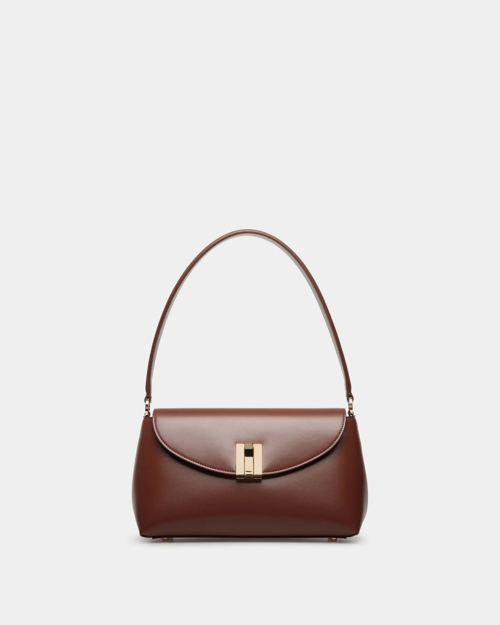 Kleine Henkeltasche Ollam Aus Braunem Leder