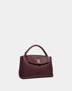 Kleine Lock Me Henkeltasche Aus Genarbtem Leder In Andorra