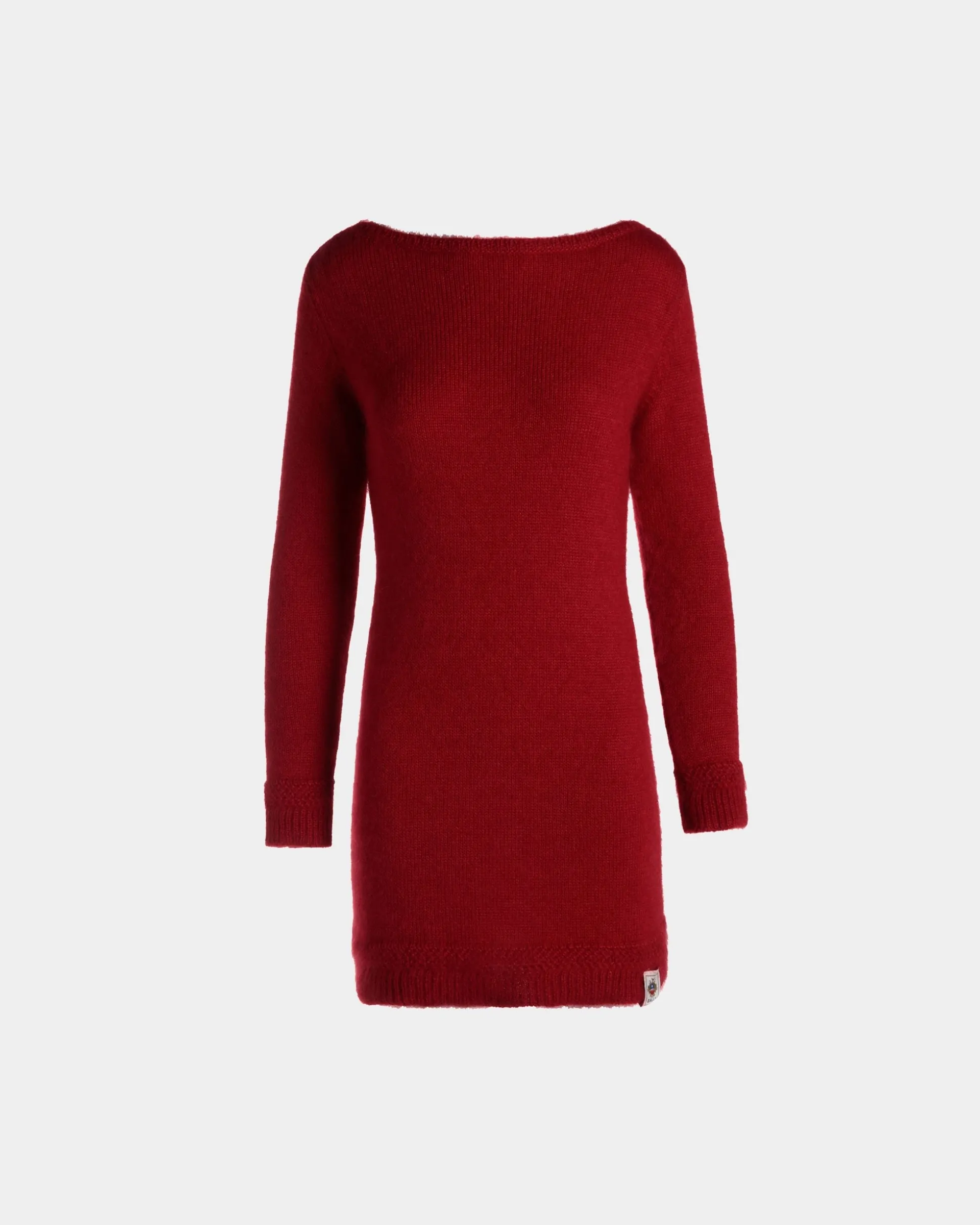 Kurzes Kleid In Candy Red Aus Mohair Und Seide