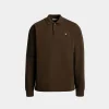 Langarm-Poloshirt Mit Forest Mask Aus Brauner Baumwolle