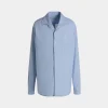 Langarmshirt Aus Baumwolle In Light Blue