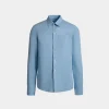 Langärmeliges Hemd Aus Baumwolle In Light Blue