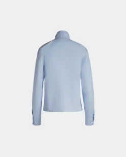 Langärmeliges Hemd Aus Baumwolle In Light Blue