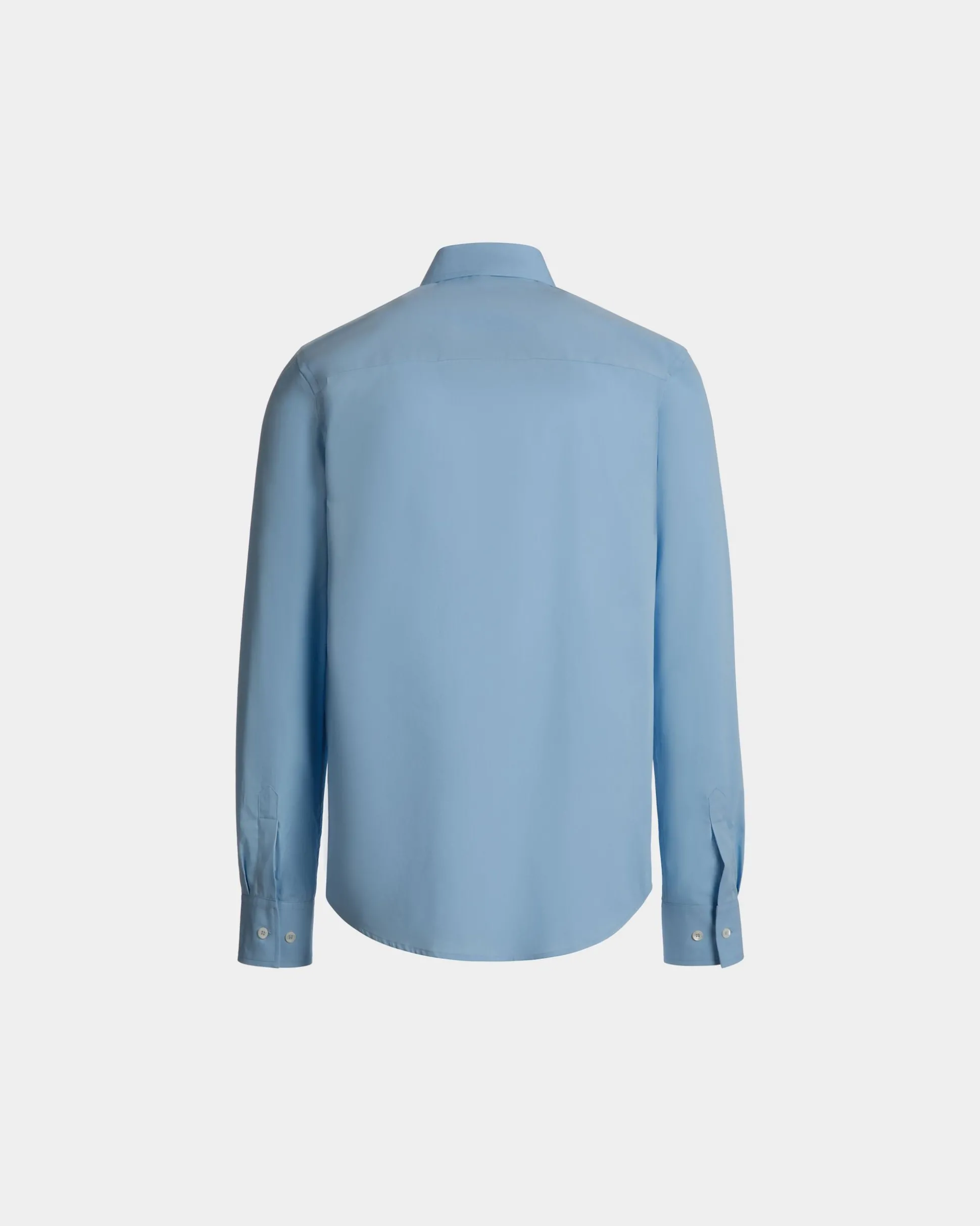 Langärmeliges Hemd Aus Baumwolle In Light Blue