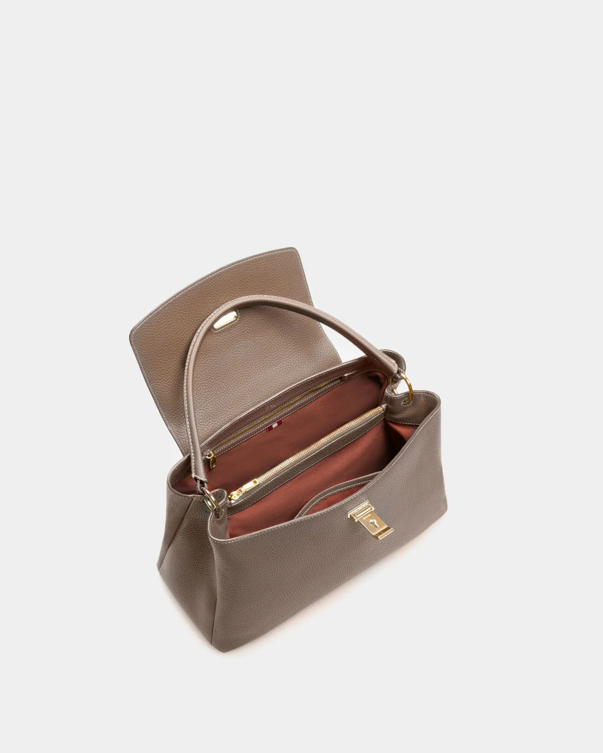 Layka Henkeltasche Aus Hellbraun Leder