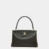 Layka Henkeltasche Aus Schwarzem Leder