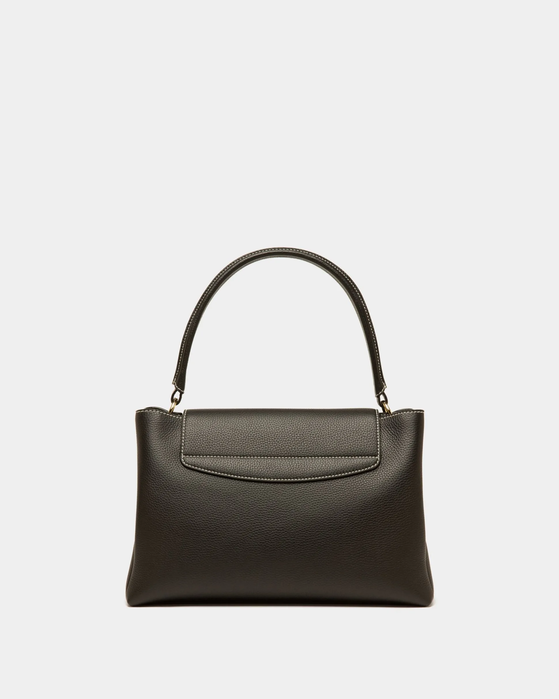 Layka Henkeltasche Aus Schwarzem Leder
