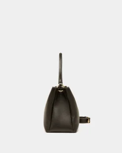 Layka Henkeltasche Aus Schwarzem Leder