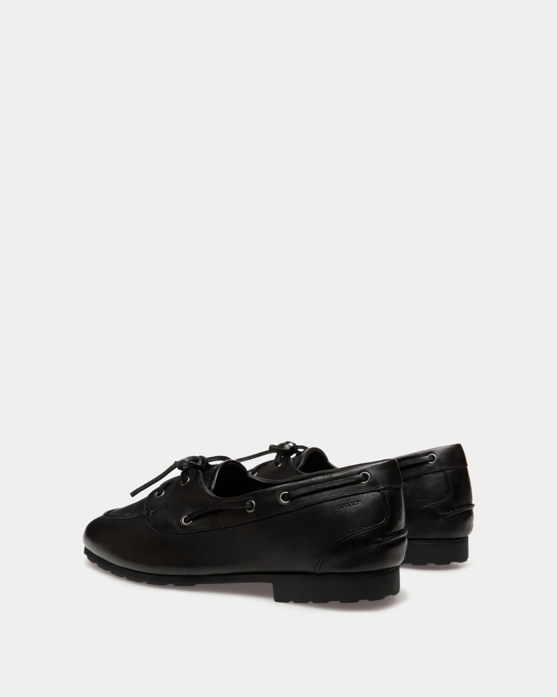 Loafer Plume Aus Leder In Schwarz