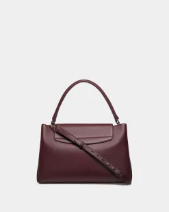 Lock Me Henkeltasche Aus Genarbtem Leder In Andorra