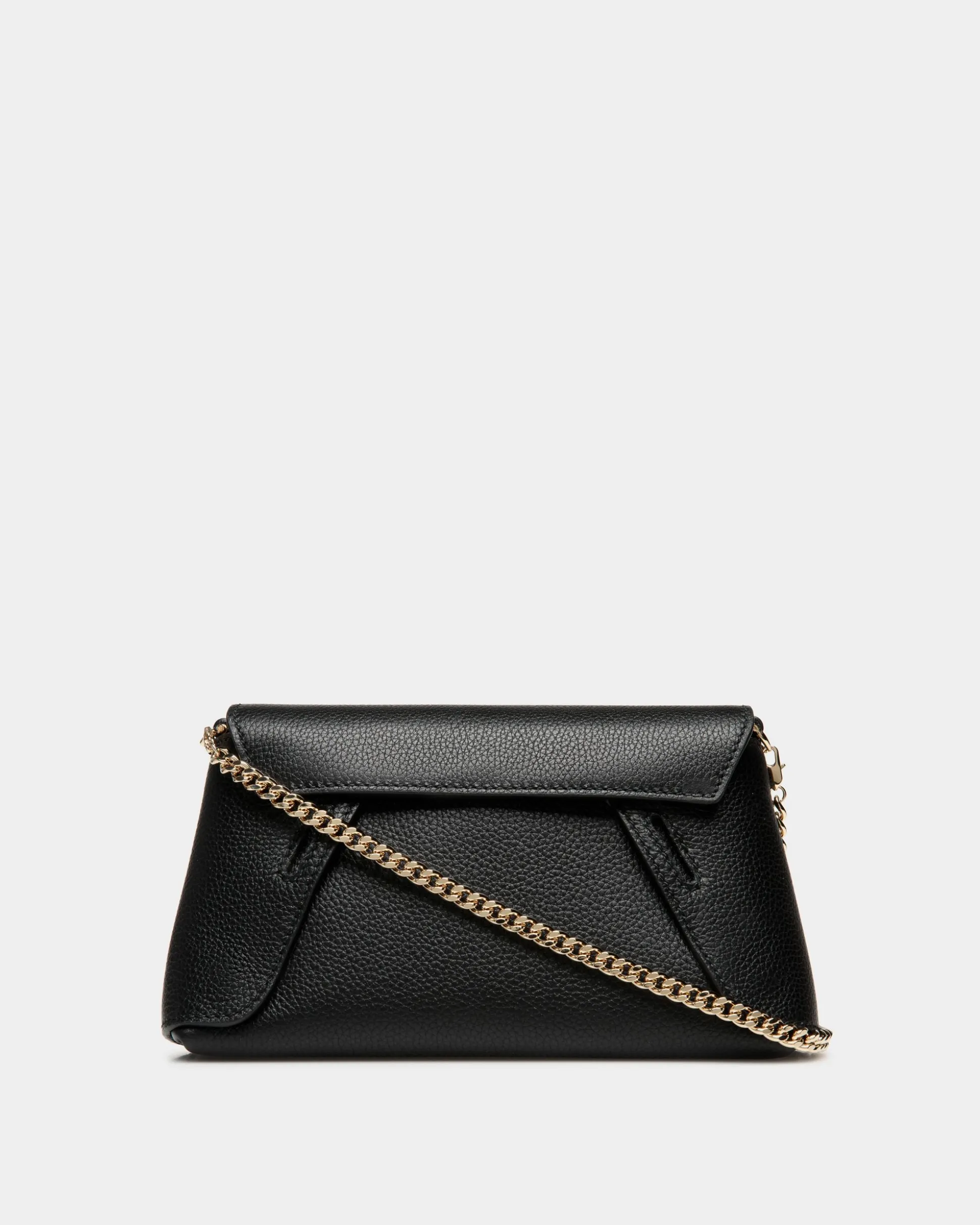 Lock Me Multifunktionale Minitasche Aus Genarbtem Leder In Schwarz