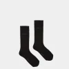 Logo-Socken Aus Baumwollgemisch in Tintenblau und Indigoblau