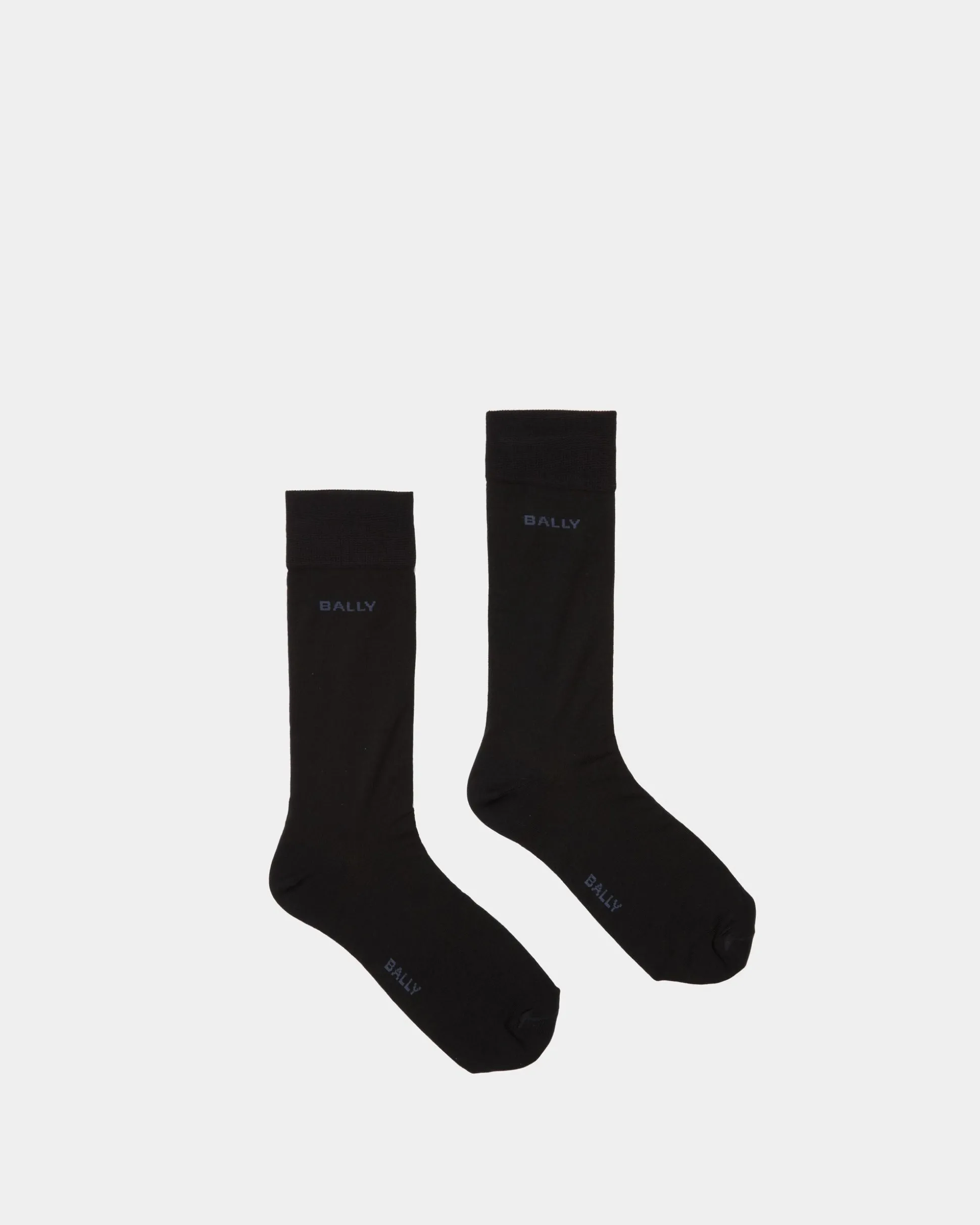 Logo-Socken Aus Baumwollgemisch in Tintenblau und Indigoblau