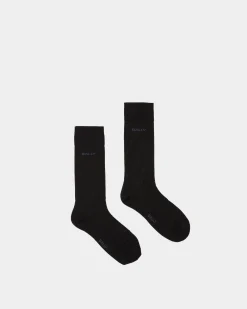 Logo-Socken Aus tintenblauem Baumwollgemisch