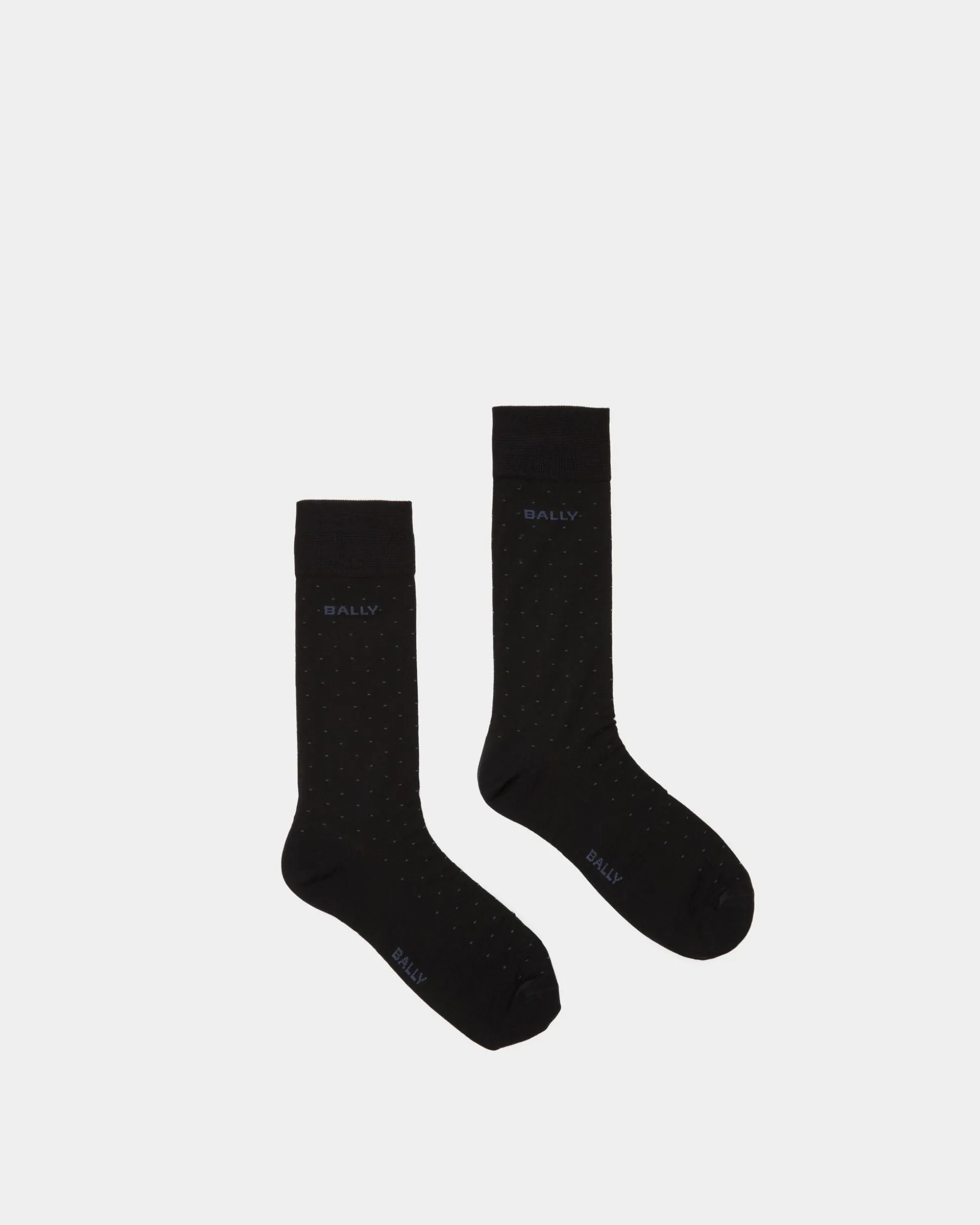 Logo-Socken Aus tintenblauem Baumwollgemisch
